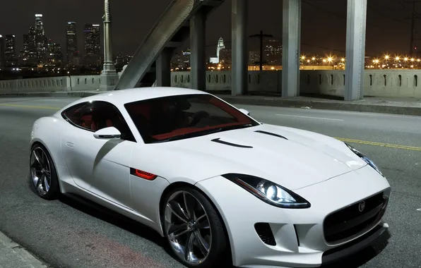 Concept, white, Jaguar, Jaguar, C-X16