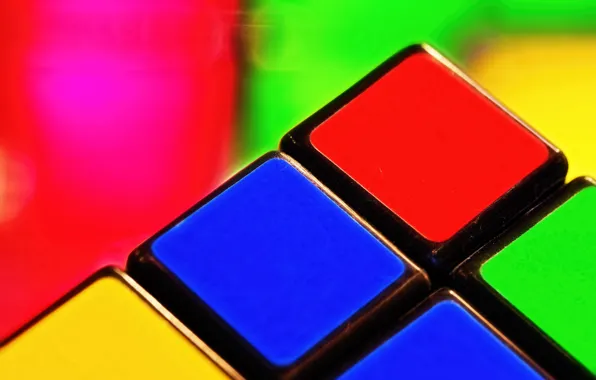 Picture macro, cube, Rubik's cube, puzzle