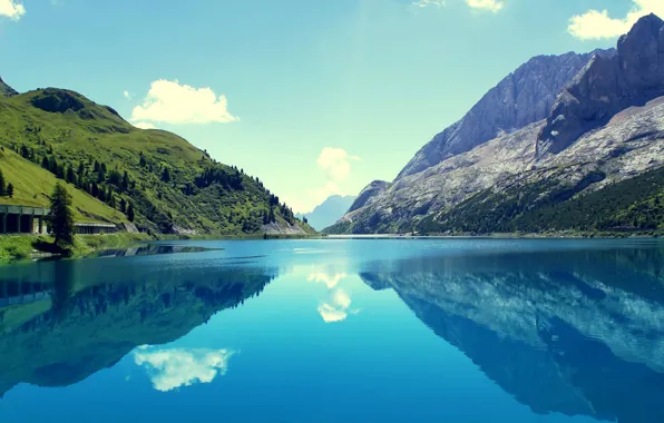 Nature, mountain, lake