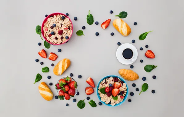 Berries, Breakfast, cereal