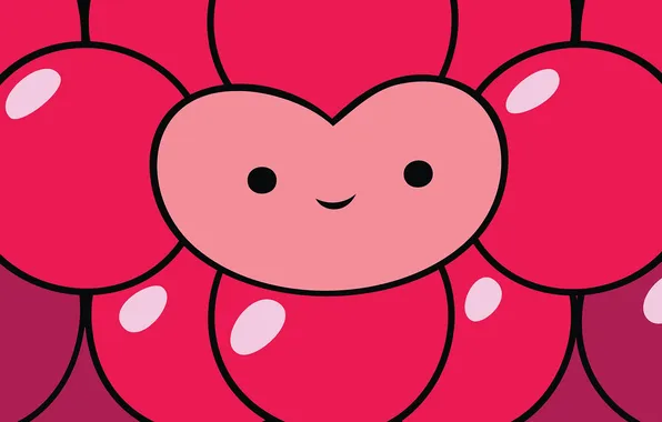 Circles, smile, heart, Adventure Time Wild Berry Princess