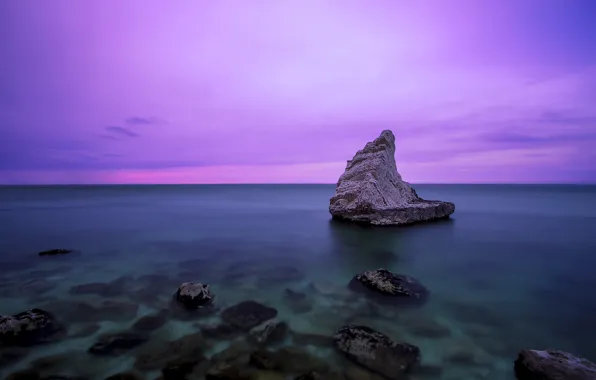 Picture sea, stones, sea