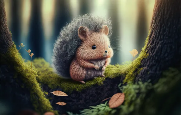 Nature, rendering, tree, graphics, animal, baby, protein, cub
