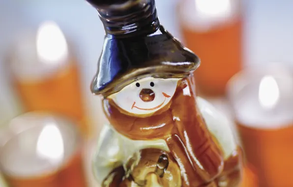 Picture holiday, new year, candles, Christmas, snowman, Christmas toy, Wallpaper from lolita777