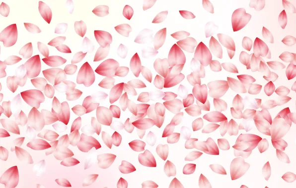 Background, pink, texture, petals, blossom, background, leaves, cherry