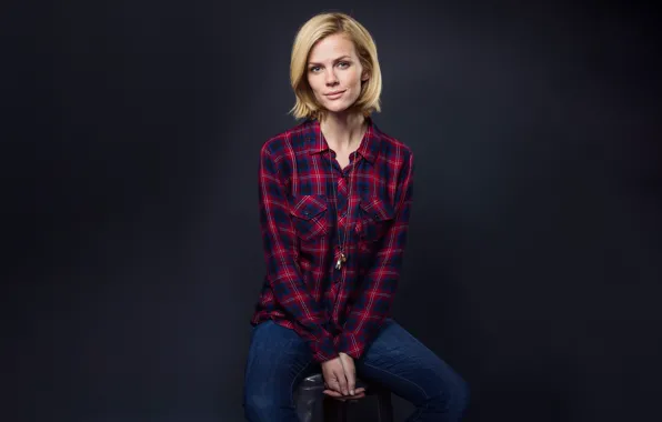 Picture background, model, jeans, actress, hairstyle, blonde, photographer, shirt