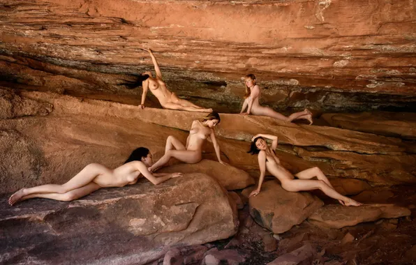 Rock, girls, poses