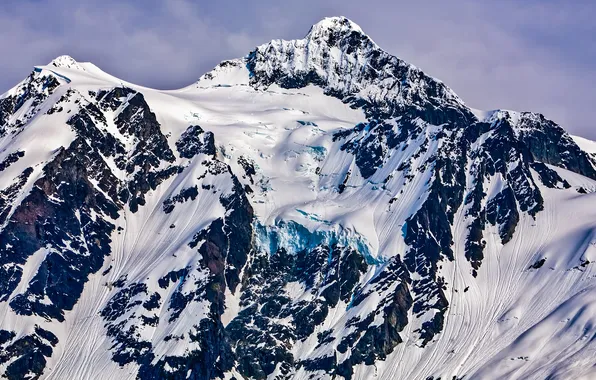 Snow, mountains, mountain, slope