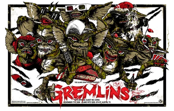 Picture green, monsters, creature, toothy, Gremlins, Gremlins, pranksters