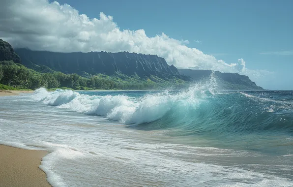 Picture beach, landscape, nature, hawaii, coastline