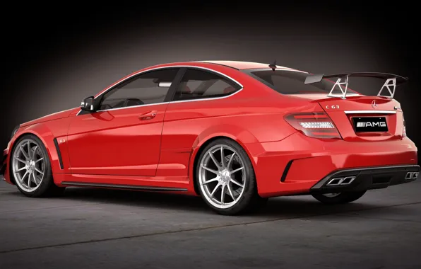 Figure, Mercedes-Benz, art, AMG, Coupe, Black Series, C 63, DANGERUSS