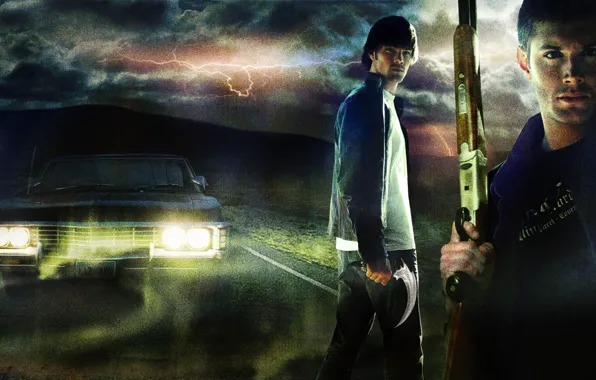 Picture lights, impala, supernatural