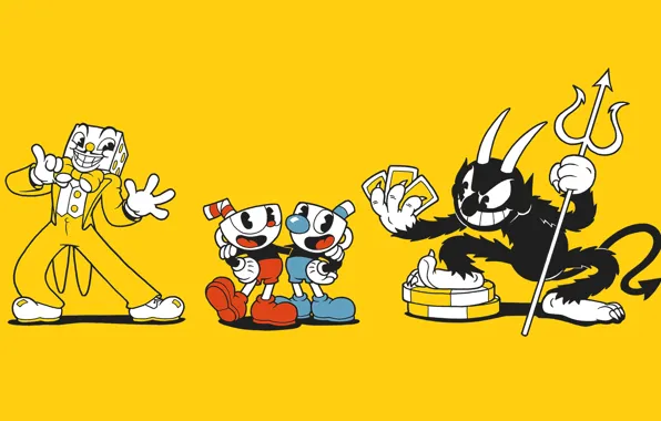 Picture minimalism, different, toon, CASCO-voice brothers, Cuphead