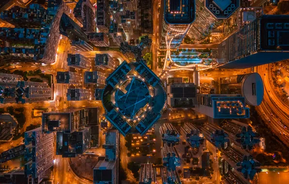 Night, the city, Hong Kong