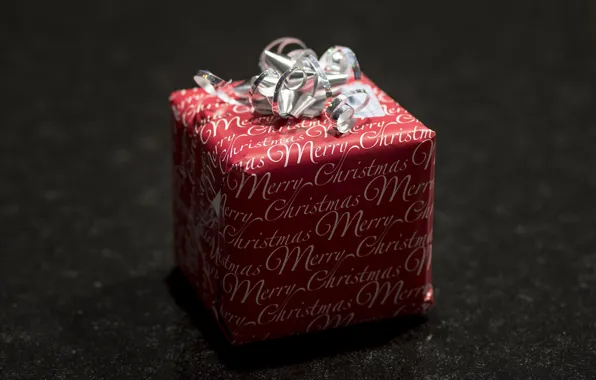 Winter, background, holiday, box, gift, the inscription, Christmas, New year