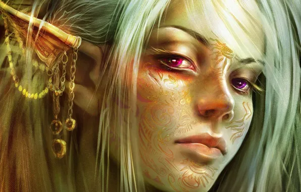 Girl, elf, blonde