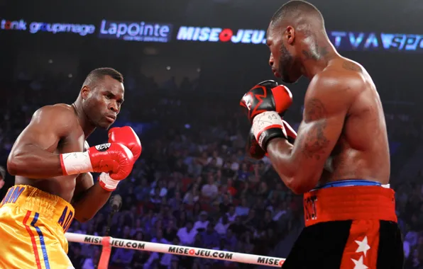 Picture Boxing, blow, the ring, the fight, Adonis Stevenson, in the blink of an eye, Chad …