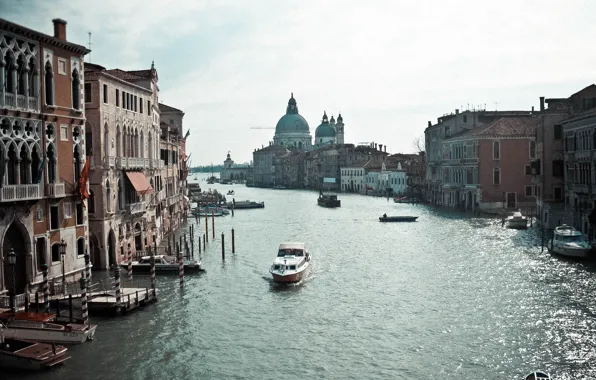 Picture the sky, bridge, river, Wallpaper, Marina, home, boat, Venice