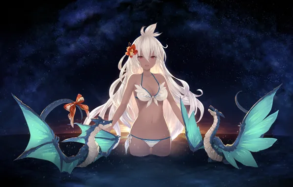 Water, Girl, Dragons, Granblue Fantasy