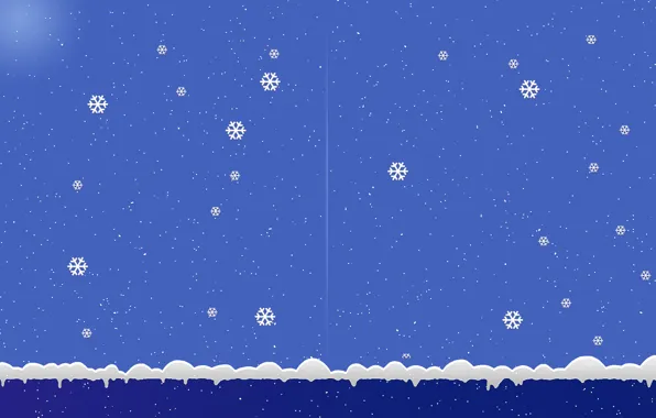 Snowflakes, background, new year