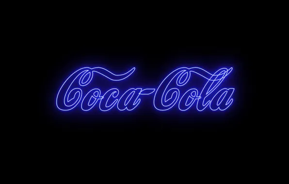 Letters, background, the inscription, Wallpaper, neon, wallpaper, Coca-Cola, picture