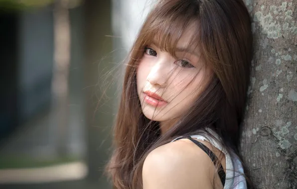 Look, girl, hair, Asian