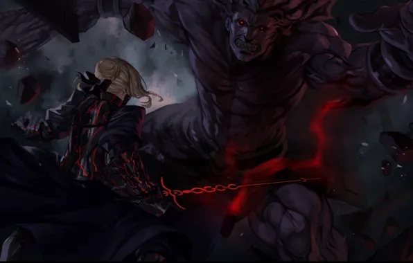 Saber, fate/stay night, berserker, saber age, peperon peperou
