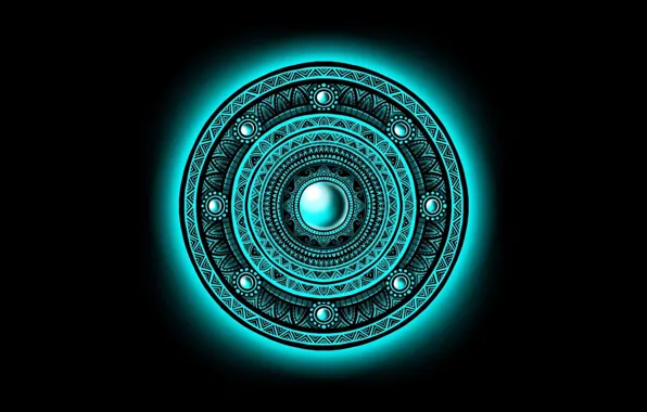Background, pattern, vector graphics, neon glow