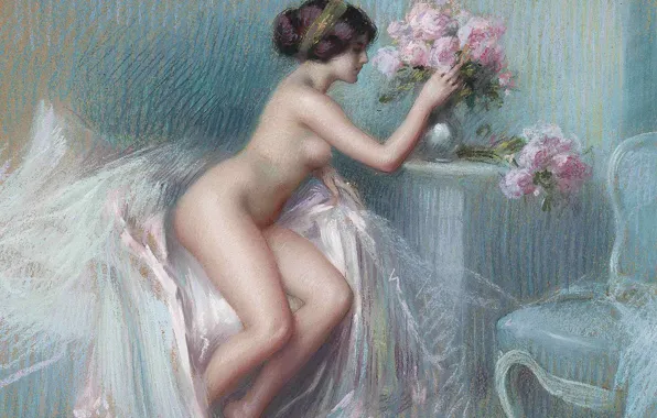 Pastel, summer flowers, Academism, Dolphin Angola, ladies have a night light