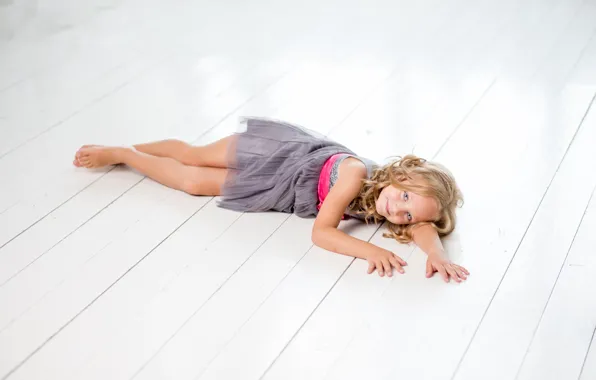 Child, dress, girl, lies, photoshoot, child