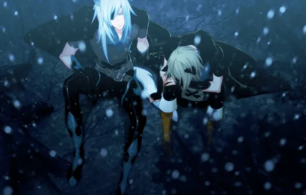 The game, anime, art, guys, Lamento