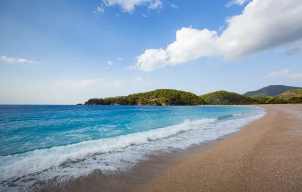 Sand, sea, wave, beach, shore, summer, beach, sea