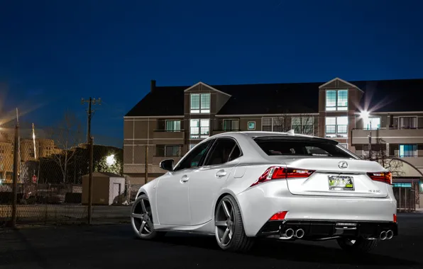 Lexus, wheels, black, metallic, Lexus, rear, vossen, IS250