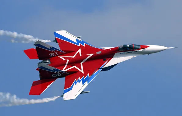 Red, the plane, star, MIG