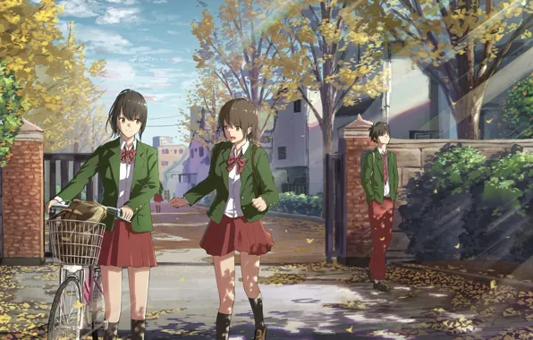 Girls, guy, students