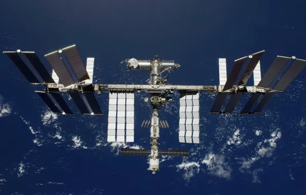 Station, orbit, flight, solar, battery, modules