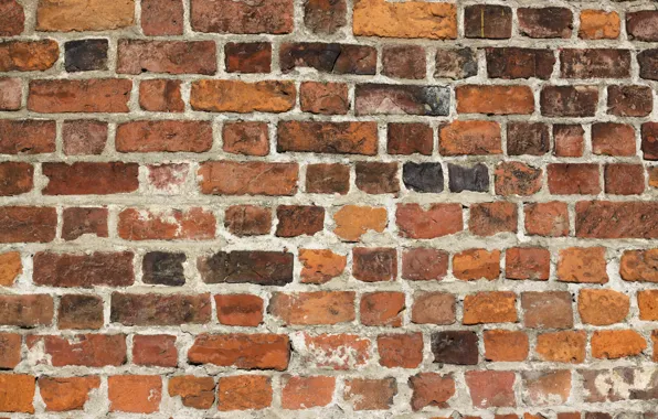 Bricks, pattern, different colors, cement, different sizes
