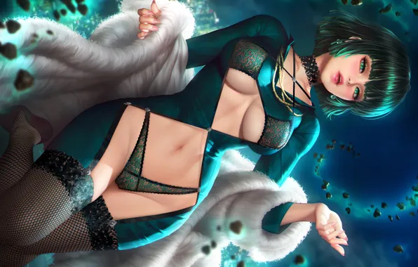 Girl, sexy, lingerie, pantsu, bra, cleavage, panties, thighhighs