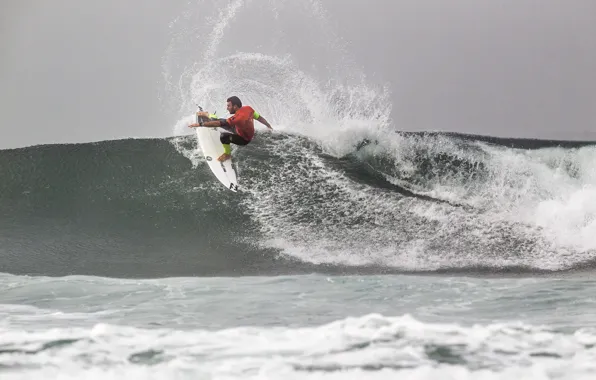Sea, wave, squirt, surfer, sea, splash, wave, surfer