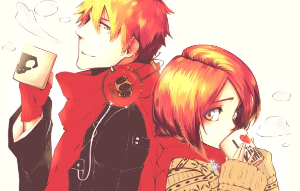 Girl, guy, two, Bleach, Bleach, Ichigo Kurosaki, Kuchiki Rukia