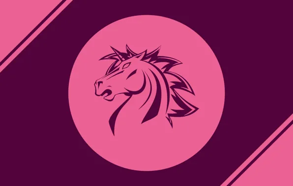 Picture logo, pink, unicorn