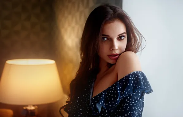 Look, girl, close-up, portrait, beauty, George Chernyadev, Georgy Chernyadyev, Angelica Svoykina