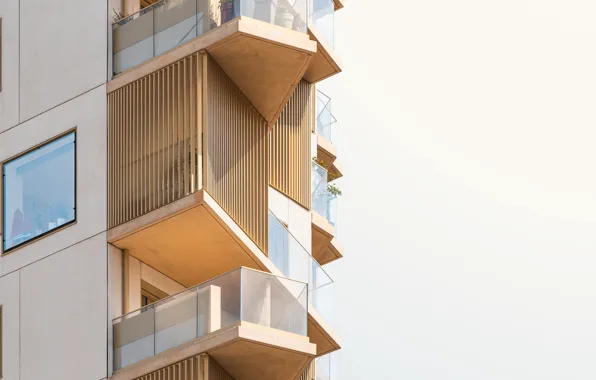 House, the building, Windows, balcony, architecture, facade, the facade of the building