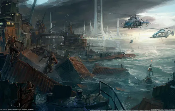 The city, the game, BRINK