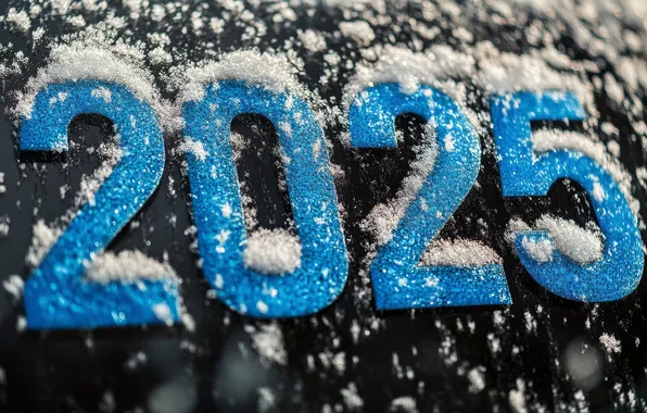 Winter, frost, glass, surface, snow, the dark background, blue, figures