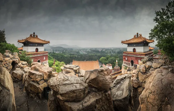 Landscape, mountains, nature, Park, stones, rocks, China, reserve