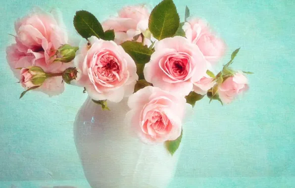 Picture flowers, bouquet, vase