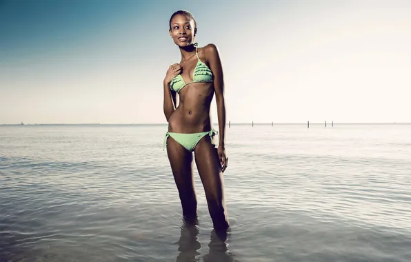 Sea, girl, bikini