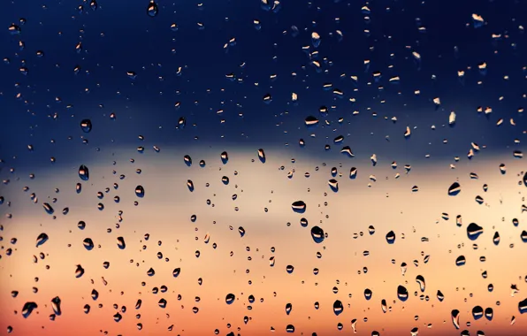 Glass, drops, macro, texture