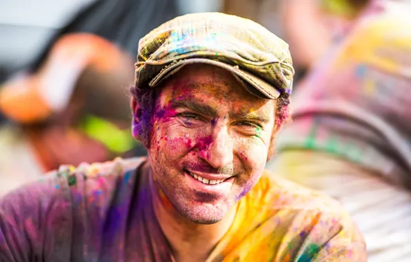 Paint, male, festival of colors
